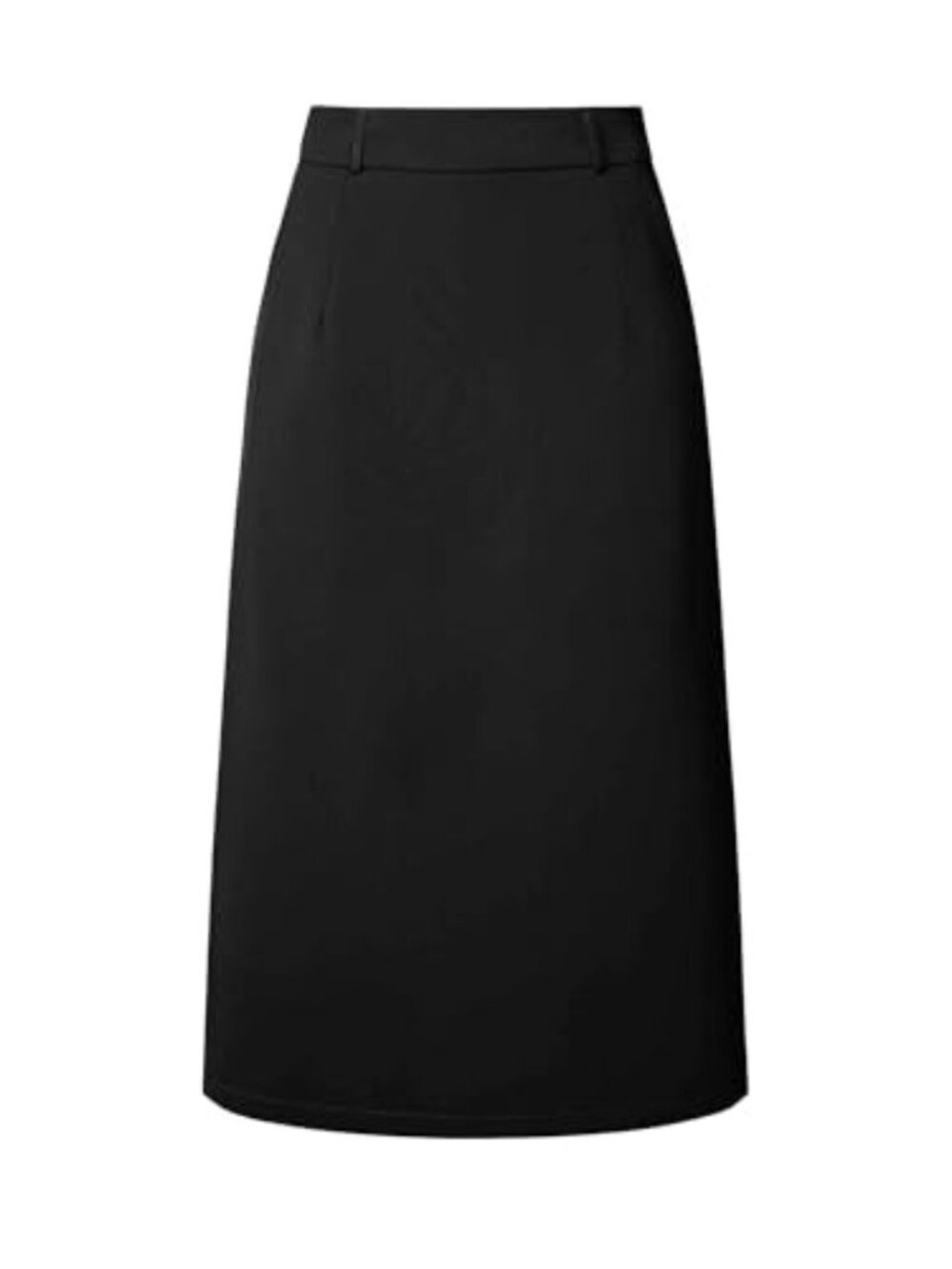Women's High Waist Pencil Skirt Midi Split Back Pull On Work Office